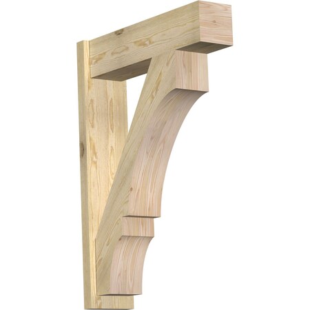 Ekena Millwork Balboa Block Rough Sawn Outlooker, Douglas Fir, 8"W x 30"D x 42"H OUT08X30X42BOA05RDF